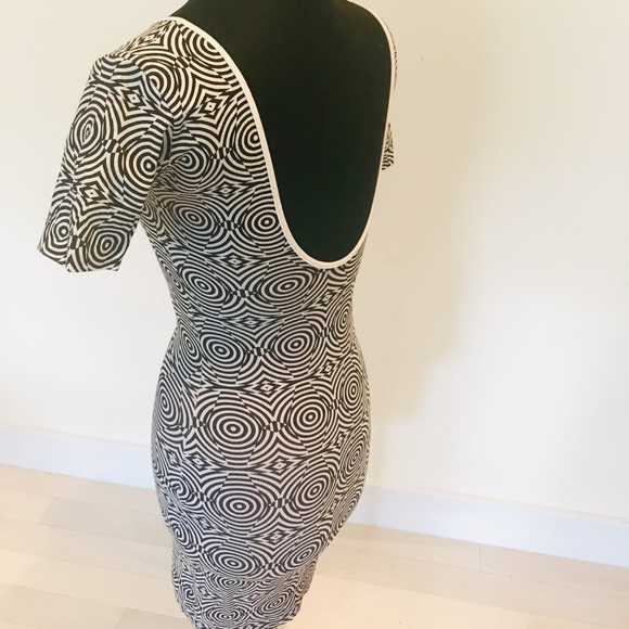 American Apparel Optical Pattern Bodycon Dress - Picture 5 of 8